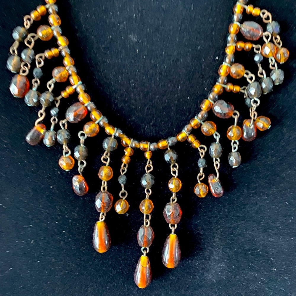 Beaded Bib Necklace